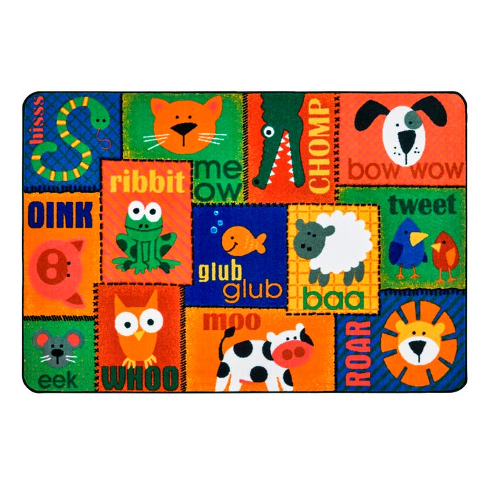 Carpets for Kids KIDSoft Animal Sounds Toddler Carpet, Rectangle