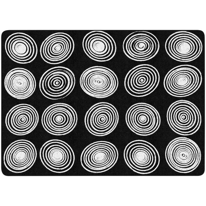 Flagship Carpets Circles Carpet, Rectangle