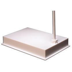 United Scientific Plastic Support Stand with Rod, 9 x 6 in Plastic Base, 30 x 1/2 in Rod, Item Number 1292873