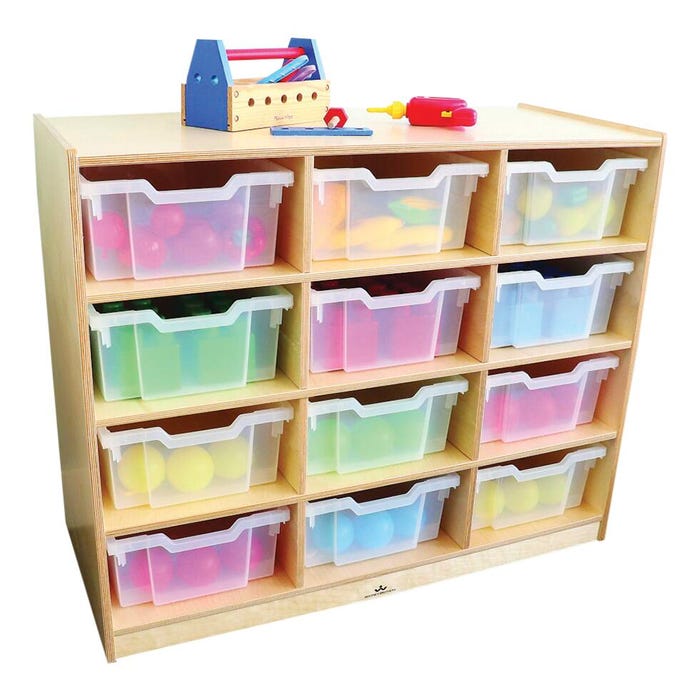 Whitney Brothers Mobile Tray Storage Cabinet, 12 Inches