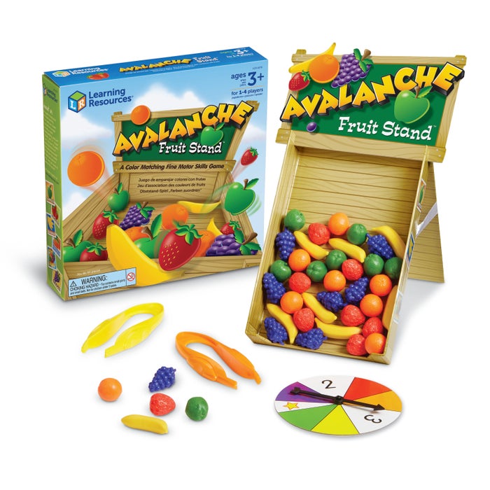 Learning Resources Avalanche Fruit Stand Kit, 43 Pieces