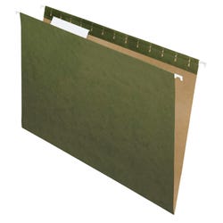 Image for School Smart Hanging File Folders, Legal Size, 1/3 Cut Tabs, Green, Pack of 25 from School Specialty