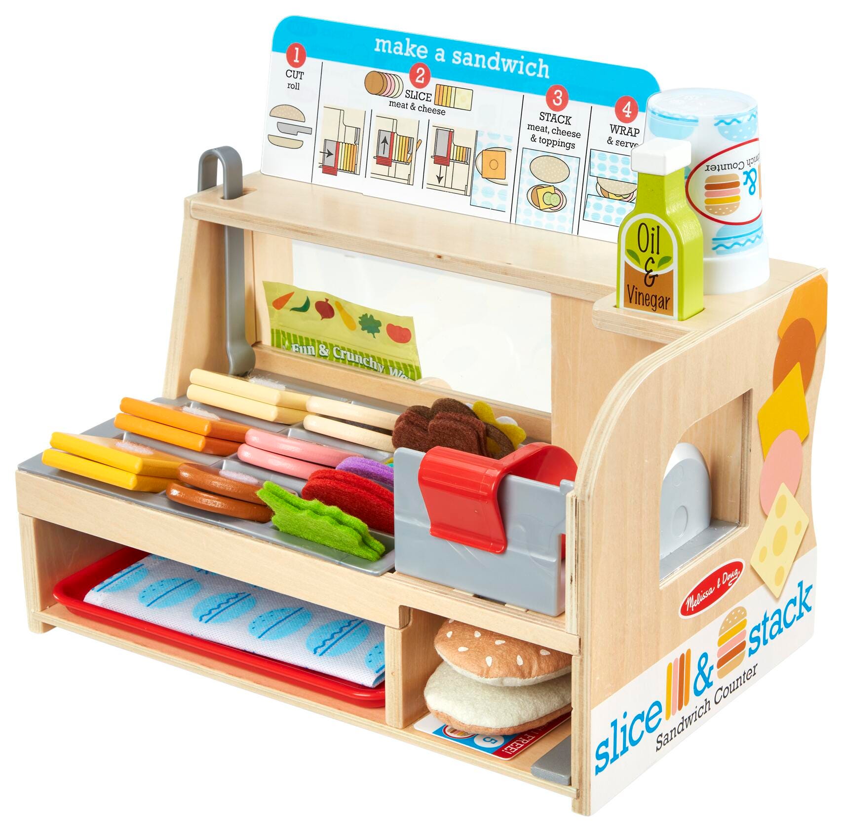 Melissa & Doug Slice & Stack Sandwich Counter 2044724