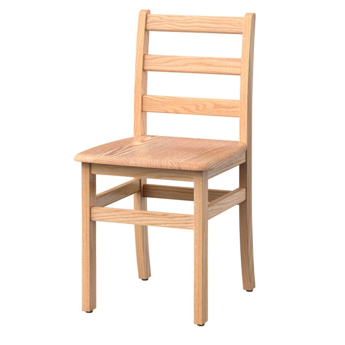 Foundations Little Scholars Ladderback Teacher Chair, 18-Inch Seat
