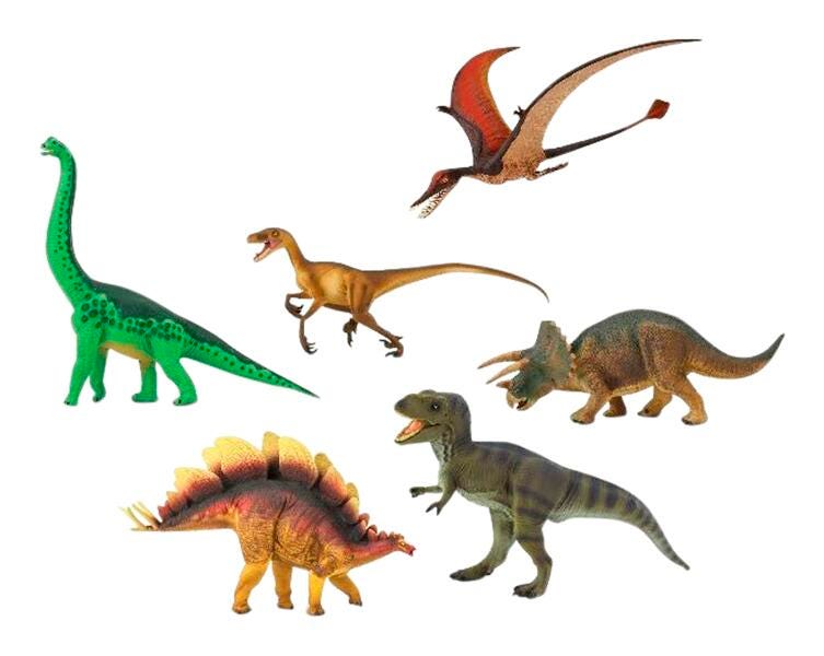 Image for Safari Ltd. Wild Safari Prehistoric World Dinosaur Set, 6 Pieces from School Specialty