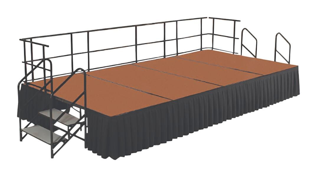 NPS Hardboard Stage Group, 144 x 96 x 24 Inches, Item Number 2009310