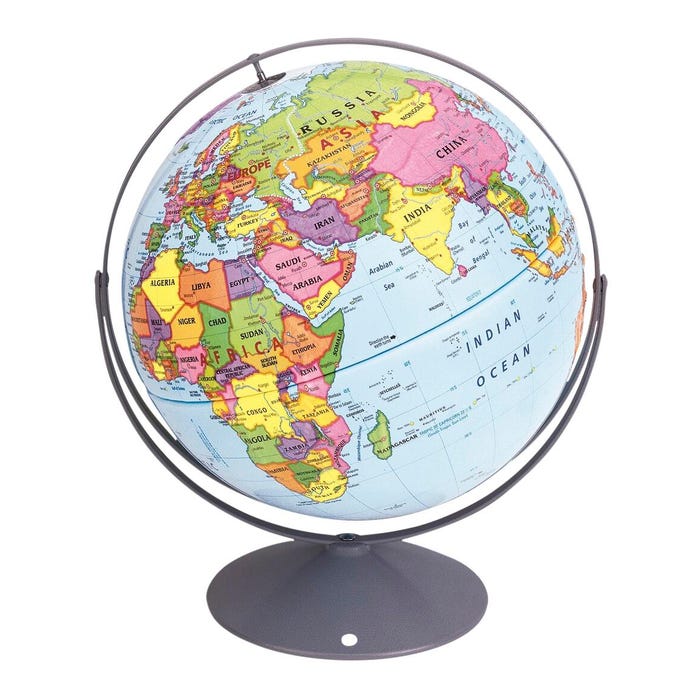 Nystrom Intermediate Political Globe, 16 in