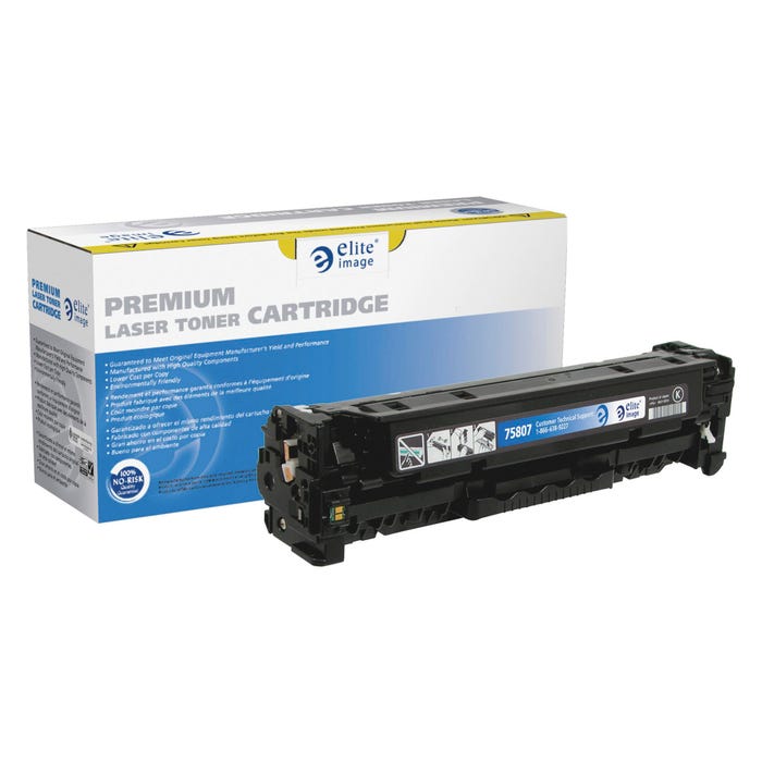 Elite Image Remanufactured Toner Cartridge for HP CE410X, Black