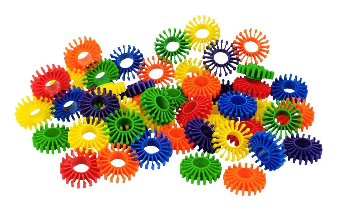 Image for Childcraft Click and Link Gears Set, 180 Pieces from School Specialty