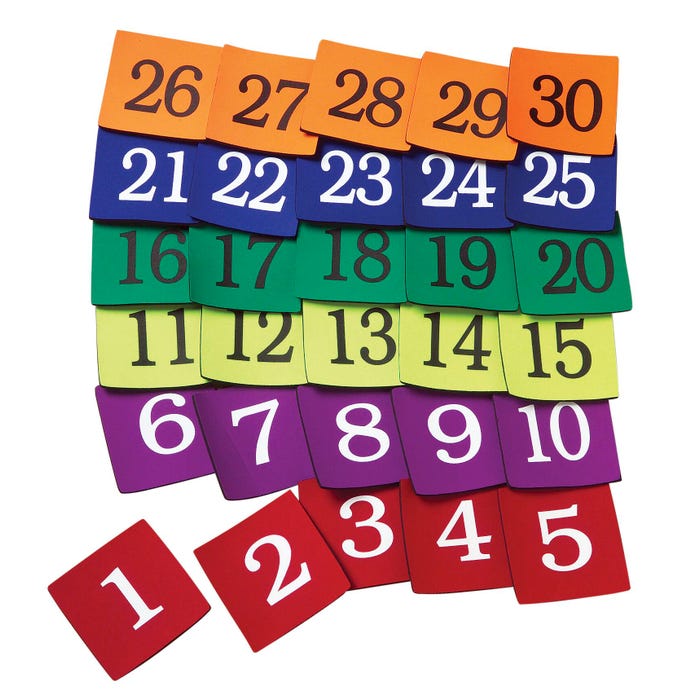Numbered Junior Spots, Set of 30