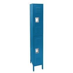 Republic Double-Tier Steel Locker, 1 Wide