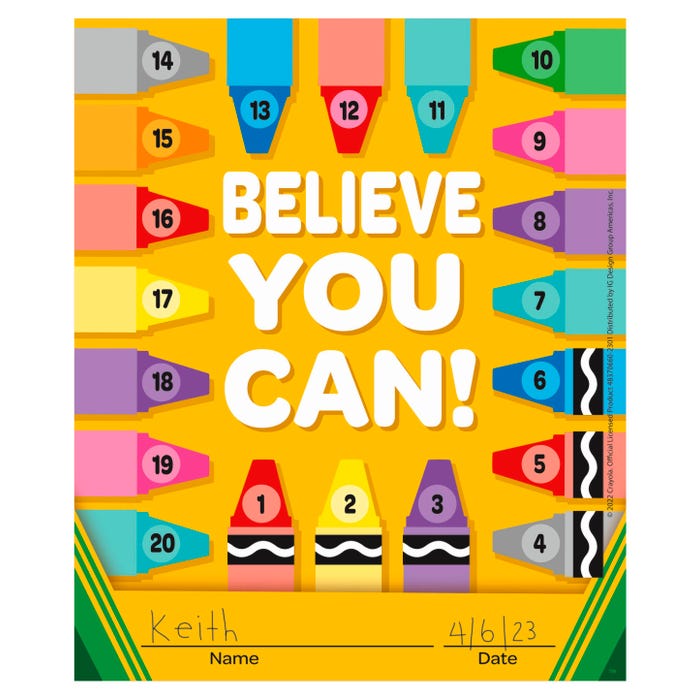 Eureka Crayola Mini Reward Chart