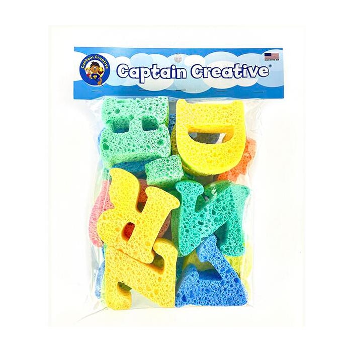 Captain Creative Super Sponges Alphabet Pack, 2 Inches, Set of 26