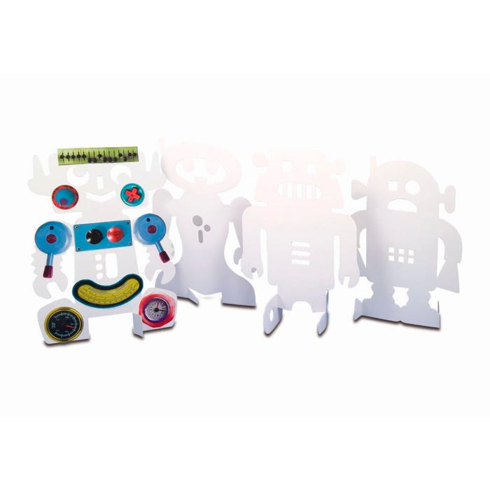 Roylco Stand-Up Robots, 8 x 11 Inches, Pack of 24