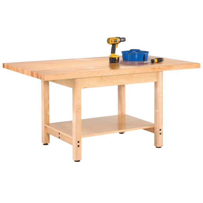Diversified Woodcrafts Basic Workbench, 60 x 30 x 30-3/4 Inches, Maple Top