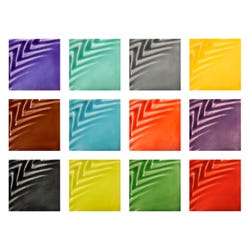 AMACO Teacher's Palette Light Glaze, Pint, Assorted, Set of 12