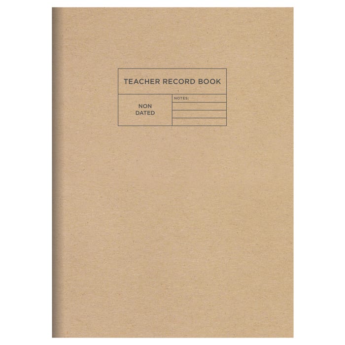 TF Publishing Professional Kraft Teacher Record Book, 7-1/2 x 10-1/4 Inches
