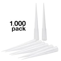 Eisco Labs Micropipette Tips, Non-Sterile, 2.0 to 200µl Capacity, Pack of 1000