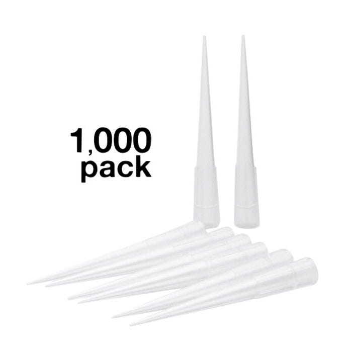Eisco Labs Micropipette Tips, Non-Sterile, 2.0 to 200µl Capacity, Pack of 1000