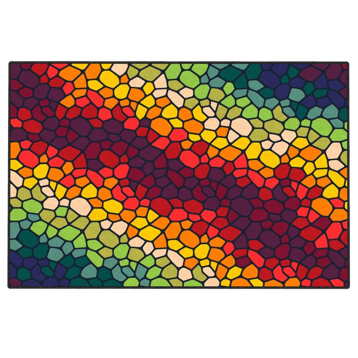 Classroom Select Rainbow Brick Accent Rug