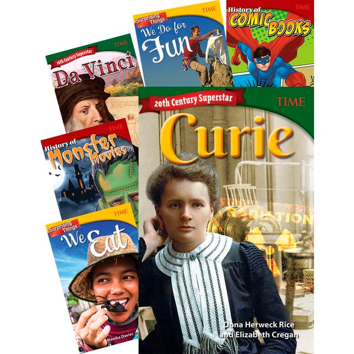Teacher Created Materials TIME FOR KIDS Social Studies Books, Grades 6 to 8, Set of 8