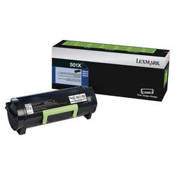 Lexmark Ink Toner Cartridge, 50F1X00, Black