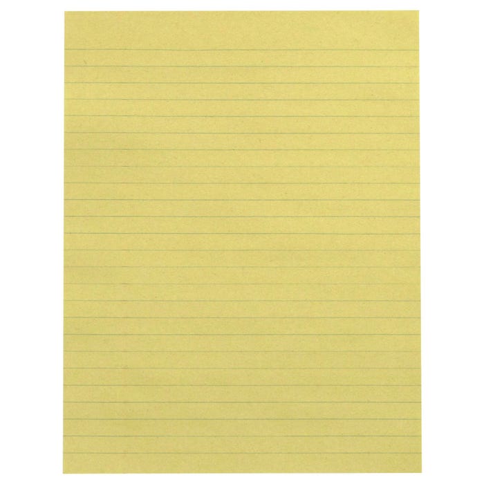 School Smart Newsprint Paper with No Margin, 8 x 10-1/2 Inches, Yellow, 500 Sheets