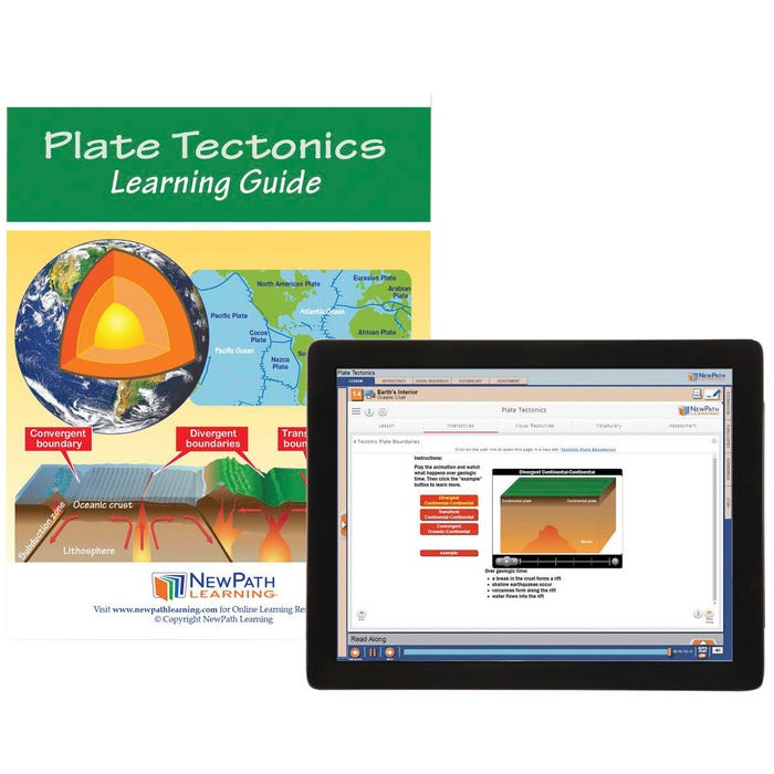 NewPath Learning Plate Tectonics Student Learning Guide with Online Lesson