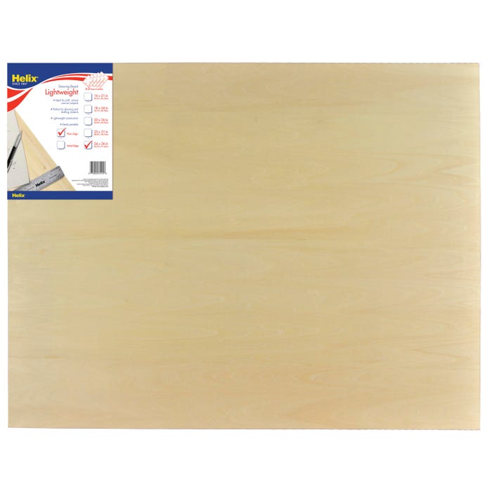 Helix Plain Edge Drawing Board, 36 x 24 Inches