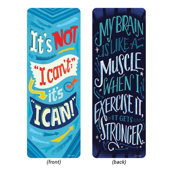 Creative Teaching Press What's Your Mindset Motivational Bookmarks, Pack of 30