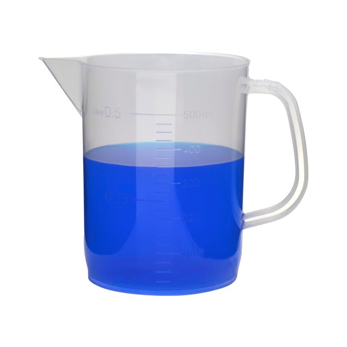 Eisco Labs Beaker with Handle, Polypropylene, 500mL