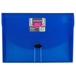 C-Line Expanding File, Letter Size, 7-Pocket, 1-5/8 Inch Expansion, Blue, Item Number 1370413