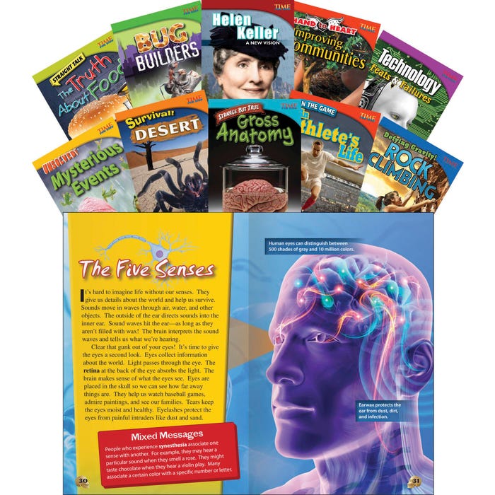 Teacher Created Materials TIME FOR KIDS Informational Text Readers Set 1, Grade 4, Set of 10