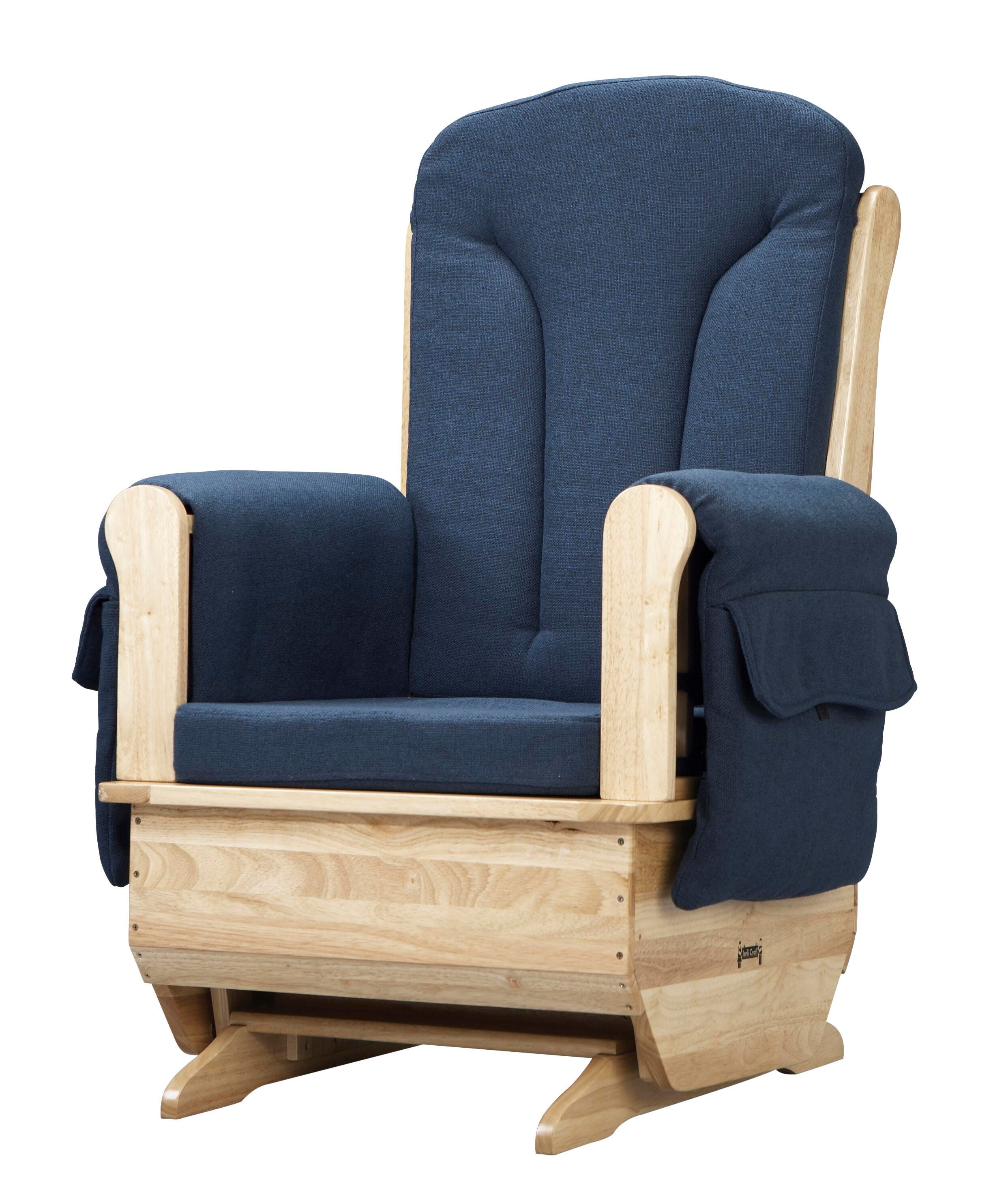 Jonti-Craft Glider Rocker, 30 x 23-1/2 x 43-1/2 Inches, Navy Cushions, Item Number 1366147