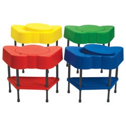 Angeles Adjustable Sensory Tables, Multiple Colors, 24 x 13 x 18-24, Set of 4, Item Number 2027750