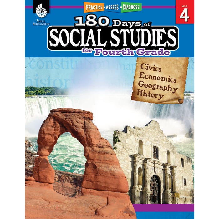 Shell Education 180 Days of Social Studies for Fourth Grade
