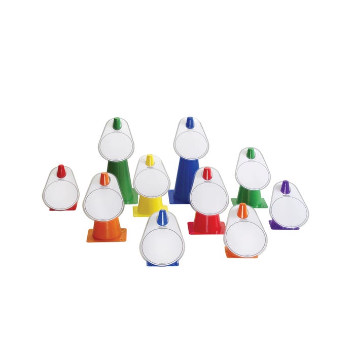 Hang-Emz Blank Dry Erase Cone Markers, Set of 20