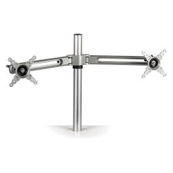 Fellowes Lotus Dual Monitor Arm Kit, 28-1/2 x 5-1/2 x 16-1/2, Silver