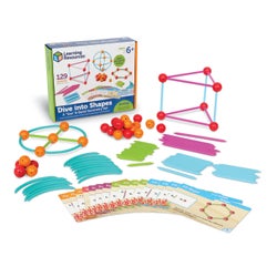 Learning Resources Dive Into Shapes, Sea and Build Geometry Set, 135 Pieces 1465313