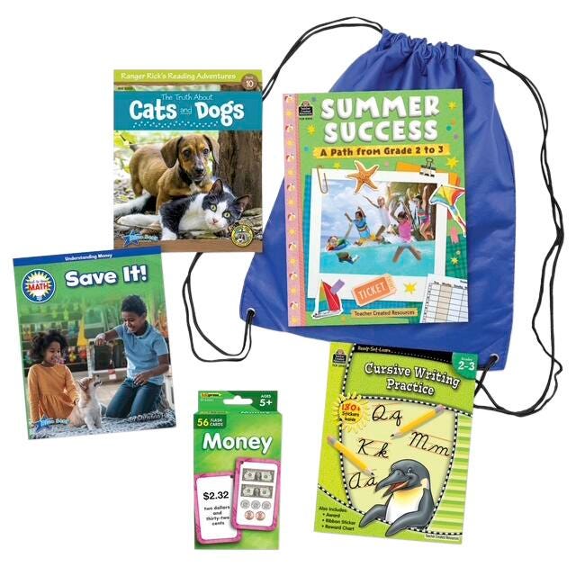 Image for Teacher Created Resources Summer Success Backpack, Grades 2 to 3 from School Specialty