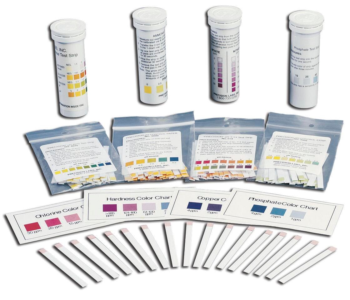 Neo/SCI Water Quality Test Strips - Ammonia - 0 5 ppm - Pack of 25 1337037
