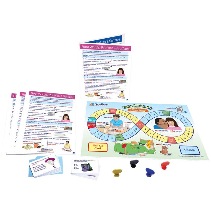 NewPath Learning Root Words, Prefixes, Suffixes Learning Center Game, Grades 3 to 5