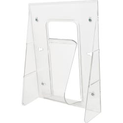 Deflect-O Free Standing Magazine Display Rack, 9-1/8 x 2-3/4 x 11-3/4 Inches, 1 Pocket, Clear 1057425