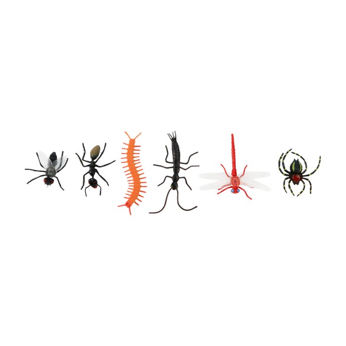 Plastic Creatures Set, Pack of 6