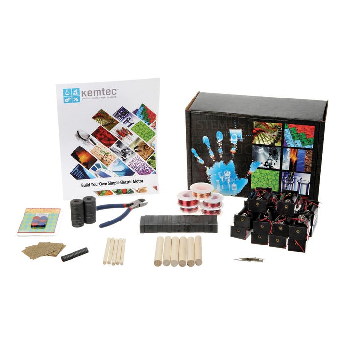 Kemtec Build Your Own Simple Electric Motor, Classroom Kit