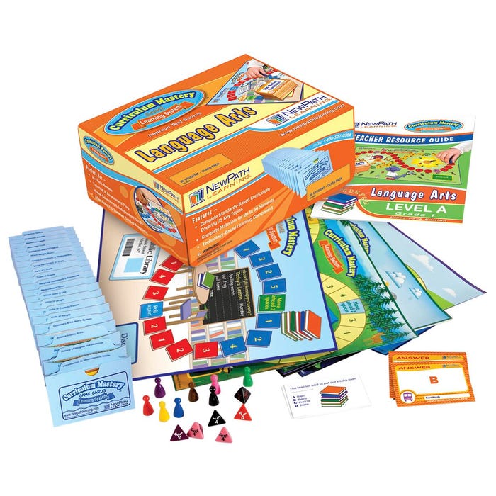 NewPath Learning English Language Arts Curriculum Mastery Games Classroom Pack, Grade 1