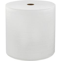 LoCor Hard Wound Roll Towels, 1 Ply, 7 inch x 800 feet, White, Pack of 6