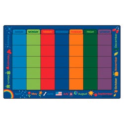Carpets for Kids Premium Calendar Celebrations Carpet, Rectangle 4002378