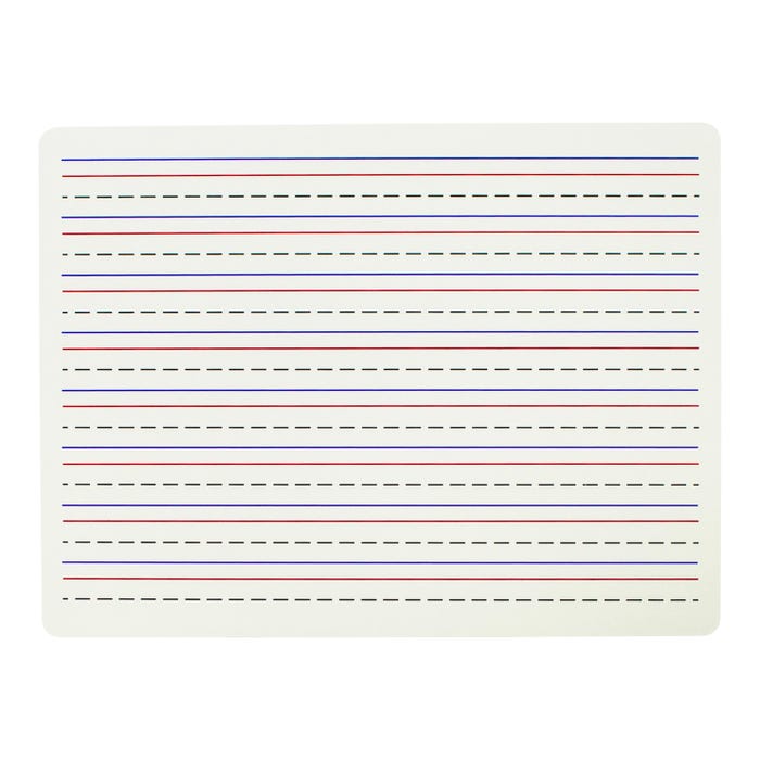 C-Line Two-Sided Dry Erase Board, Lined on One Side, 9 x 12 Inches