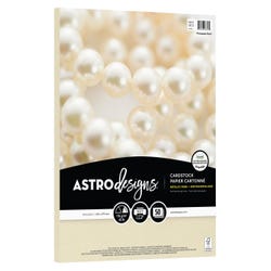 Astrodesigns Crafting Cardstock, 8-1/2 x 11 Inches, 65 lb/176 gsm, Champagne Pearl, 50 Sheets 2133775